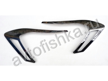 Toyota Highlander (2007-) хромированные реснички на задние фонари