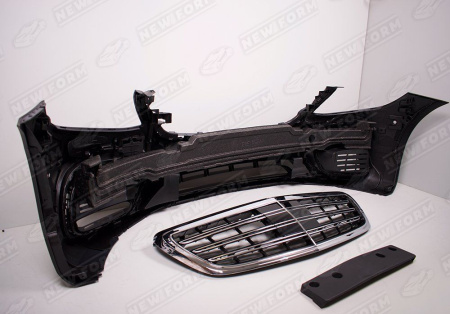 Mercedes-Benz S-Klasse W222 рестайлинг 2017 - 2020 Бамперы 6.3 AMG с решеткой радиатора