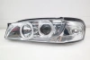 Subaru Impreza GC, GF (93-01) фары передние хромированные, со светящимися ободками и светодиодами, комплект 2 шт.