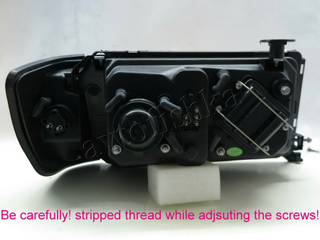 Mercedes W124 (84-93) фары передние черные, с совмещенными поворотниками, комплект 2 шт.