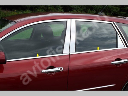 Mazda 6 (2002-2008) накладки на ручки дверей из нержавеющей стали, 4 шт.