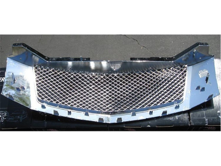 Cadillac Escalade, Escalade EXT, ESV (07-) решетка радиатора хромированная пластиковая, сетка, классический дизайн