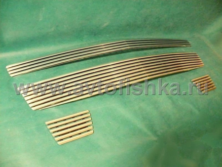 Chevrolet Tahoe (07-) накладки на решетку радиатора и бампера, алюминиевые, комплект 4 шт.