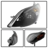 Toyota Matrix (03-07) фары передние черные, комплект 2 шт.