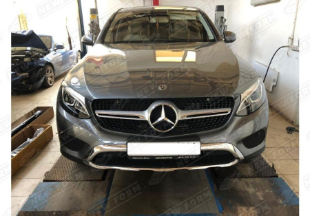 Mercedes-Benz GLC-Klasse X253 2015 - 2019 Решетка радиатора Diamond Sport серебро