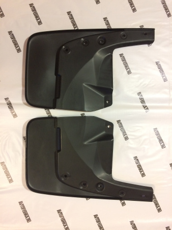 Toyota Land Cruiser Prado 150 (10-) черные брызговики, удлиненные грязезащитные щитки полипропиленовые, оригинал Toyota, комплект 4 шт.