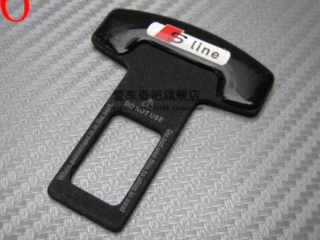 Вставка в замок ремня безопасности с логотипом Audi S line, лакированная