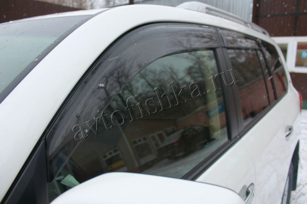 Toyota Land Cruiser 200 (07–/12–/15–) Дефлекторы боковых окон. Цвет: дымчатые