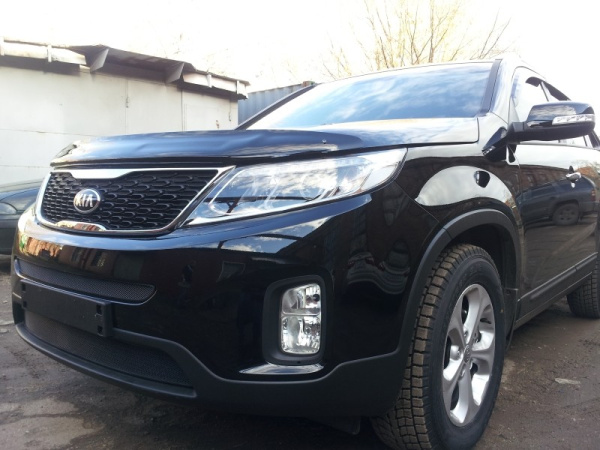 Kia Sorento (13–) Защита радиатора, чёрная, низ