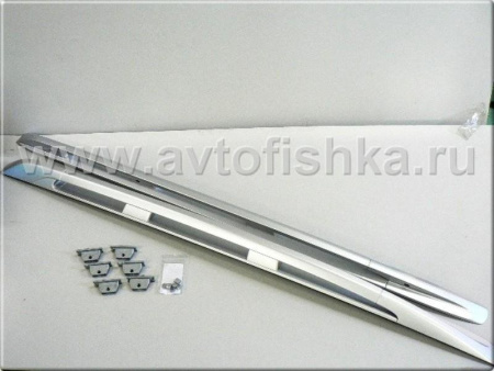 Porsche Cayenne (03-10) рейлинги продольные серебристые, на крышу, оригинал