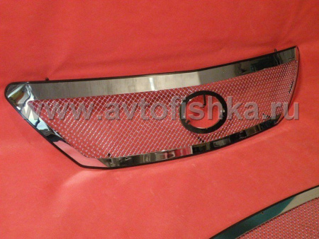 Lexus RX330, RX350, RX400H (03-09) решетки радиатора и бампера из нержавеющей стали, комплект верхняя и нижняя.