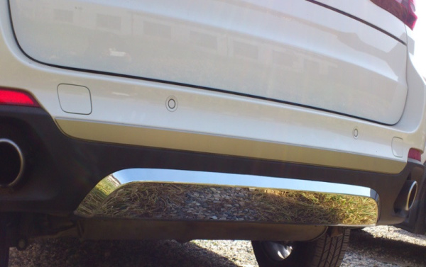 BMW X5 (13–) Комплект накладок переднего и заднего бамперов, ABS пластик, хром