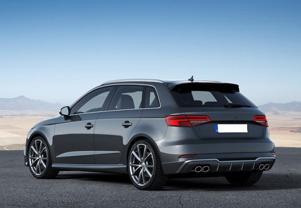 Диффузор S3 S-line для Audi A3 хэтчбек штатная версия