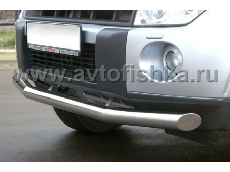 Mitsubishi Pajero 4 (06-) защита переднего бампера, труба 70 мм