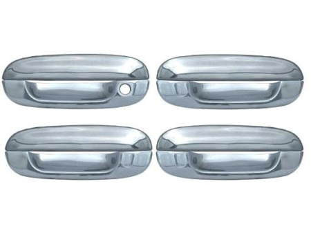 Chevrolet Trailblazer, GMC Envoy (02-09), Cadillac CTS (03-07), Cadillac DTS (06-10), Cadillac Deville (00-05) накладки на ручки дверей хромированные, пластиковые