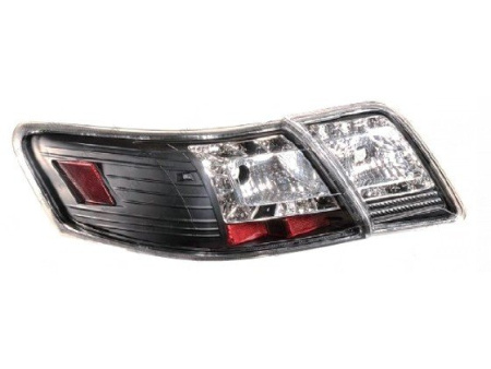 Toyota Camry V40 (2006-2011) задние светодиодные черные фонари, комплект 2 шт.