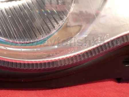 Mercedes C W203 (03-07) фары передние линзовые хромированные под ксенон и электрокорректор, комплект 2 шт.