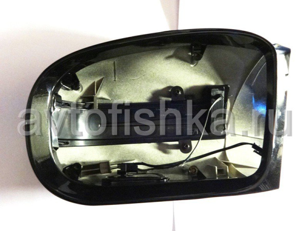 Mercedes W220, W215 корпуса боковых зеркал черные, со светодиодными поворотниками и подсветкой Welcome, дизайн SL-class, комплект 2 шт.