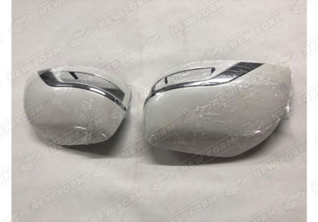 Toyota Land Cruiser LC 200 (1 рестайлинг) 2012 - 2015 Крышки зеркал Executive White