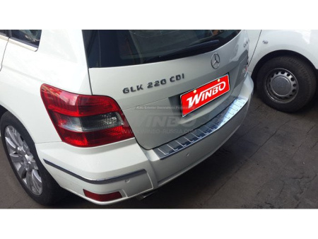 Mercedes-Benz GLK300, GLK350 (2008-) накладка заднего бампера из нержавеющей стали