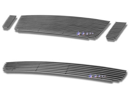 Ford Explorer Sport Truck (06-) решетка радиатора и переднего бампера алюминиевая, горизонтальный дизайн, комплект - 4 шт.