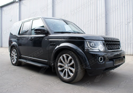 Land Rover Discovery 4 поколение (рестайлинг) 2013 - 2016 штатные пороги внешние черные