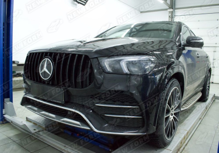 Mercedes-Benz GLE-Klasse C167 2019 - 2023 Решетка радиатора AMG GT черная в AMG пакете
