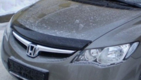 Honda Civic (06–) Дефлектор капота, темный