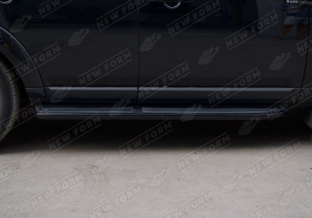 Land Rover Discovery 4 поколение (рестайлинг) 2013 - 2016 штатные пороги внешние черные