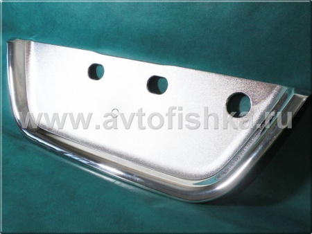 Toyota Land Cruiser 100 (98-05) накладка на заднюю дверь, под номерной знак, хромированная