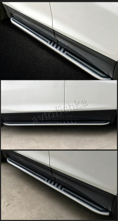 Volkswagen Teramont (17-21) штатные пороги (подножки) боковые