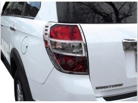 Chevrolet Captiva (06-) накладки на задние фонари хромированные, комплект 2 шт.