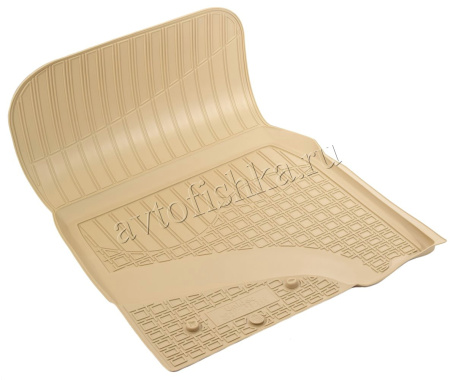 Toyota Land Cruiser (07–/12–/15–) Коврики салона (полиуретан), бежевые (5/7 мест)
