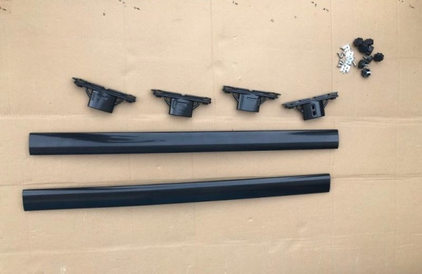 Рейлинги на крышу серебристые с поперечинами для Lexus RX350 / RX270 2010-2015 