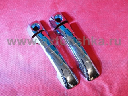 Toyota FJ Cruiser (07-) хромированные декоративные накладки на внешние ручки дверей, комплект 4 шт.