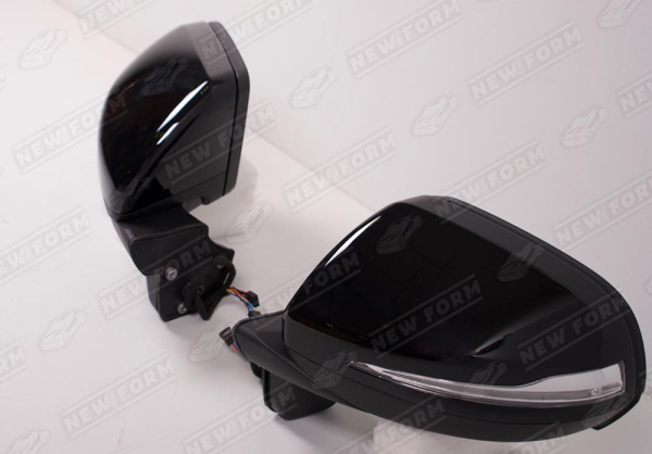 Mercedes-Benz G-Klasse W463 1990 - 2018 Зеркала дизайн 2018 года черные с мертвыми зонами