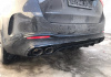 Mercedes-Benz GLE-Klasse V167 рестайлинг 2023 - н.в. Диффузор заднего бампера с насадками на глушитель 5.3 AMG черный