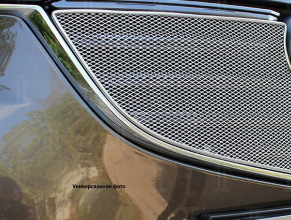 Renault Duster (15–) Защита радиатора Optimal, чёрная, верх