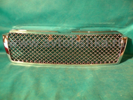 Toyota Land Cruiser Prado 150 (10-) решетка радиатора хромированная пластиковая, дизайн Bentley