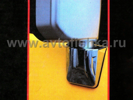 Toyota FJ Cruiser (07-) хромированные декоративные накладки на боковые зеркала заднего вида, комплект 2 шт.