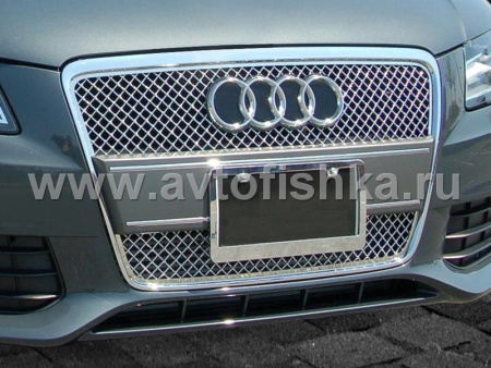 Audi A4 (09-) решетка радиатора полированная нержавеющая сталь.