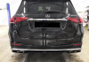 Mercedes-Benz GLE-Klasse V167 2018 - 2023 Диффузор заднего бампера с насадками на глушитель 6.3 AMG хром