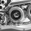 Toyota Tacoma (05-12) фары передние линзовые хромированные, с ангельскими глазками
