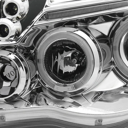 Toyota Tacoma (05-12) фары передние линзовые хромированные, с ангельскими глазками