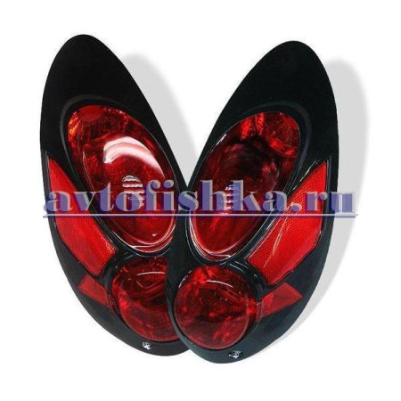 Chrysler PT Cruiser (01-05) фонари задние красно-черные, комплект 2 шт.