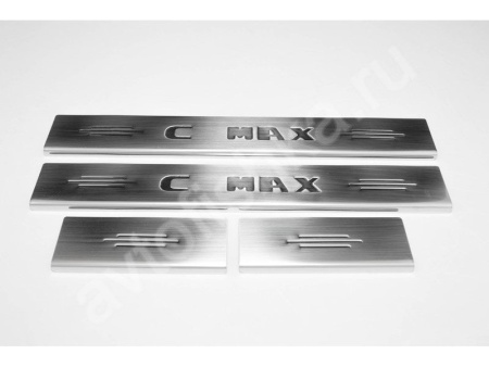 Ford C-Max (2004-2008) накладки на пороги из нержавеющей стали, 4 шт.