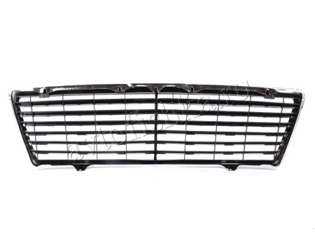Mercedes S W140 (92-99) решетка радиатора черная, дизайн "Авангард", с рамкой, 13 ламелей