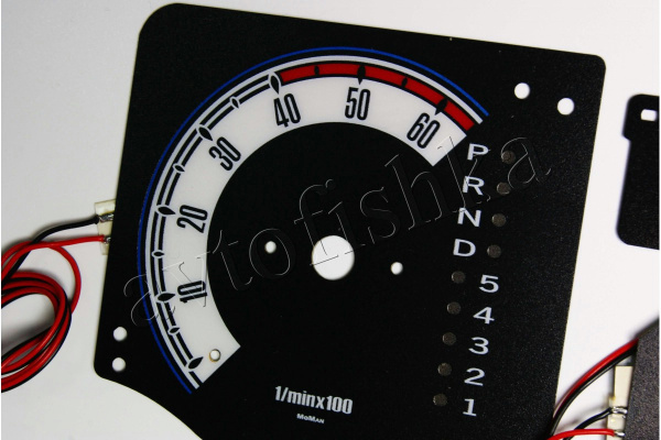 Mitsubishi Pajero, Montero 1999-2006 светодиодные шкалы (циферблаты) на панель приборов - дизайн 1