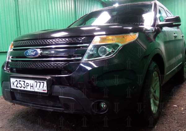 Ford Explorer (12–15) Защита радиатора, чёрная