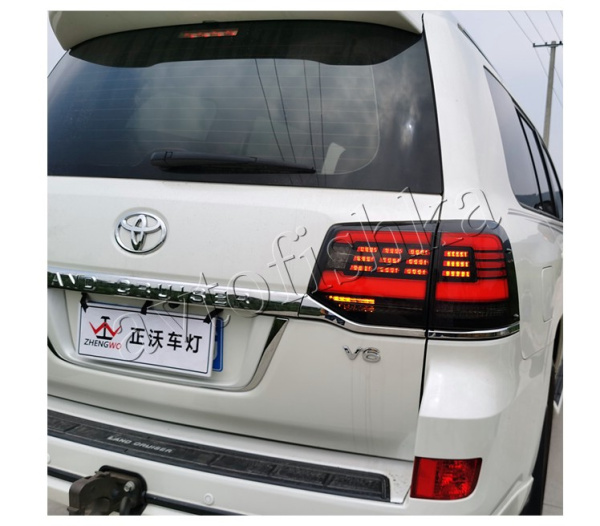 Toyota Land Cruiser J200 (15 – н.в.) задние светодиодные фонари (стоп-сигналы), с бегающими поворотниками